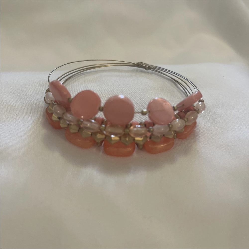 Chic Pink Multi-Strand Bracelet